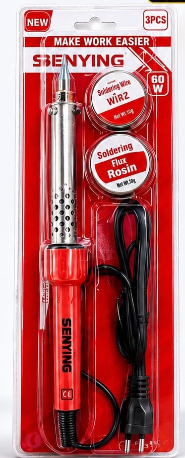 Senying 60W Soldering Iron Set – 3-Piece Electronics Repair Tool Kit