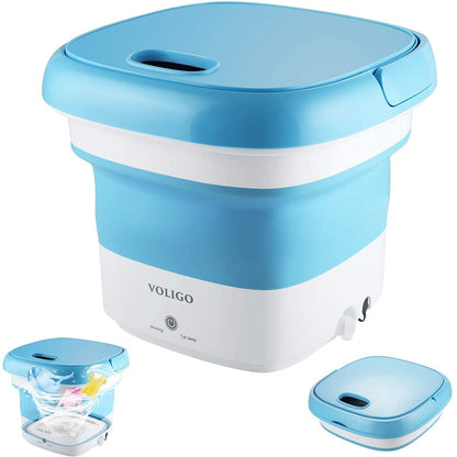 Portable Folding Semi-Automatic Washing Machine – Compact Mini Laundry Washer