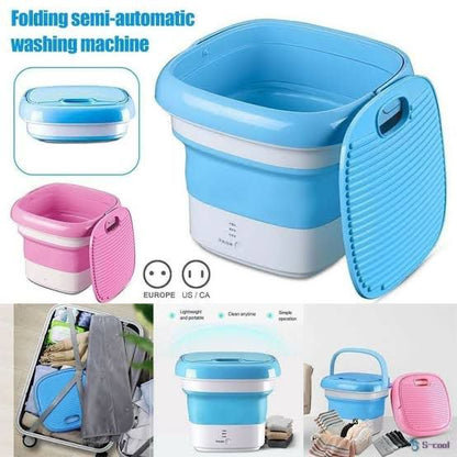 Portable Folding Semi-Automatic Washing Machine – Compact Mini Laundry Washer