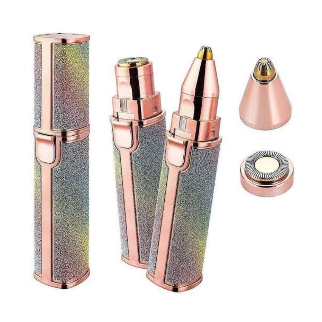 2-in-1 Eyebrow Trimmer & Facial Hair Remover – Portable Electric Beauty Grooming Device