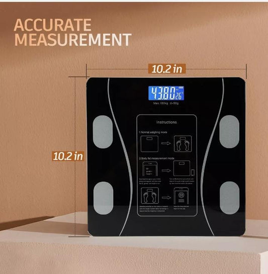Digital Smart Bluetooth Body Weight & BMI Scale – Body Composition Analyzer with Smartphone App